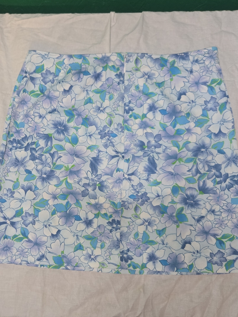Y2K Floral Mini Skirt Vintage Flowers Blue Cornflowerblow 90s Fairy Cottagecore